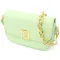 Напівкругла жіноча сумка з екошкіри Vintage 15148 Салатовий