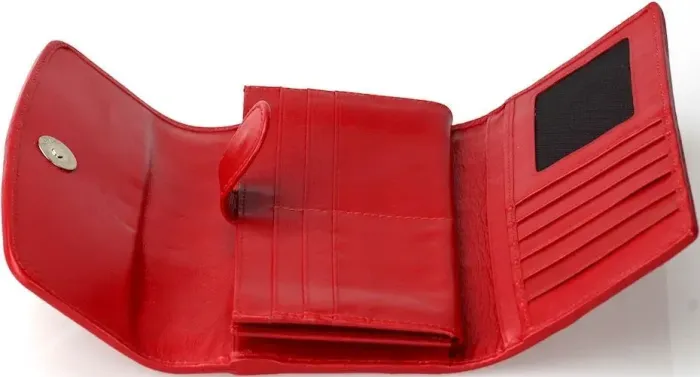 Гаманець жіночий STINGRAY LEATHER 18030 із натуральної шкіри морського ската Червоний