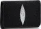 Кошелек женский STINGRAY LEATHER 18038 из натуральной кожи морского ската Черный