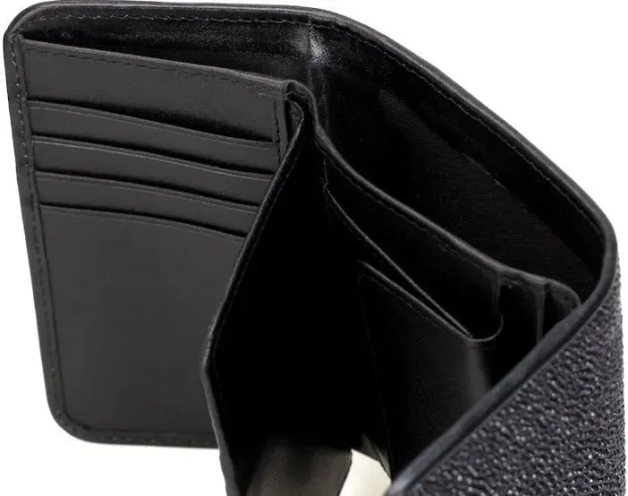 Кошелек женский STINGRAY LEATHER 18038 из натуральной кожи морского ската Черный