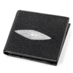 Портмоне чоловіче STINGRAY LEATHER 18041 із натуральної шкіри морського ската Чорне