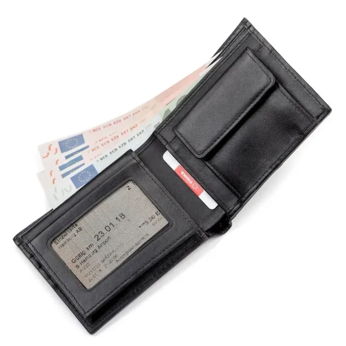 Портмоне чоловіче STINGRAY LEATHER 18041 із натуральної шкіри морського ската Чорне