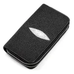 Гаманець-клатч STINGRAY LEATHER 18044 з натуральної шкіри морського ската Чорний
