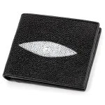 Портмоне чоловіче STINGRAY LEATHER 18049 із натуральної шкіри морського ската Чорне