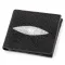 Портмоне чоловіче STINGRAY LEATHER 18053 із натуральної шкіри морського ската Чорне