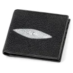 Портмоне чоловіче STINGRAY LEATHER 18054 із натуральної шкіри морського ската Чорне