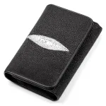 Гаманець жіночий STINGRAY LEATHER 18055 із натуральної шкіри морського ската Чорний