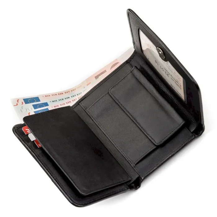 Гаманець жіночий STINGRAY LEATHER 18055 із натуральної шкіри морського ската Чорний