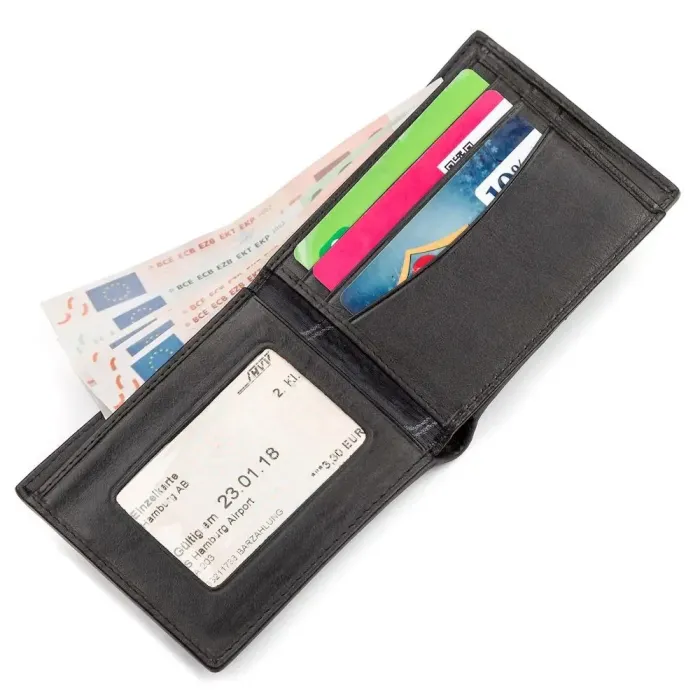 Портмоне чоловіче STINGRAY LEATHER 18059 із натуральної шкіри морського ската Чорне