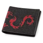 Портмоне чоловіче STINGRAY LEATHER 18059 із натуральної шкіри морського ската Чорне