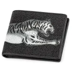 Портмоне чоловіче STINGRAY LEATHER 18060 із натуральної шкіри морського ската Чорне