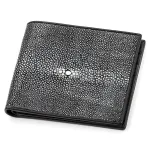 Портмоне чоловіче STINGRAY LEATHER 18062 із натуральної шкіри морського ската Чорне