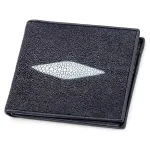 Портмоне чоловіче STINGRAY LEATHER 18064 із натуральної шкіри морського скату Синє