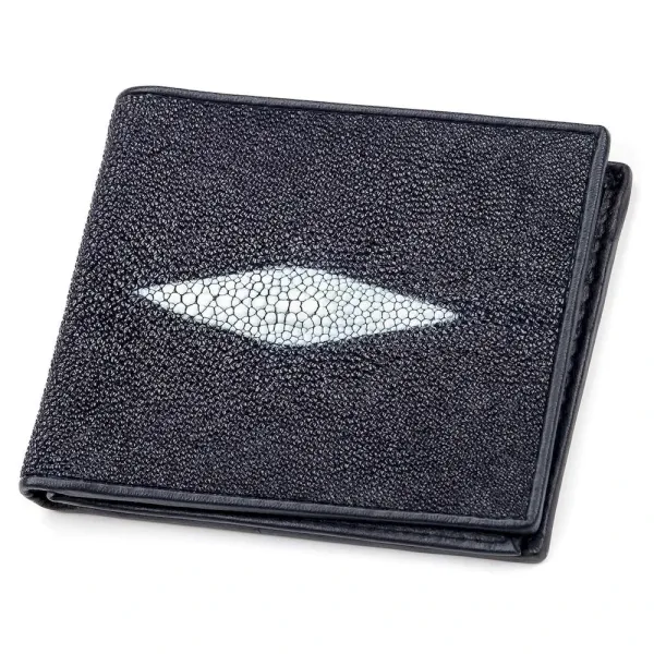 Портмоне чоловіче STINGRAY LEATHER 18064 із натуральної шкіри морського скату Синє