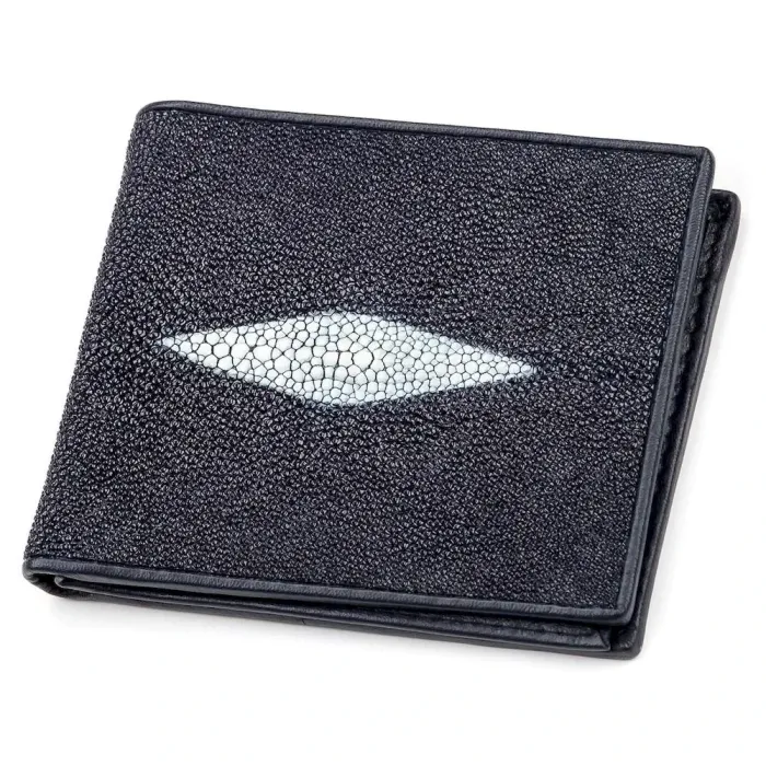 Портмоне чоловіче STINGRAY LEATHER 18064 із натуральної шкіри морського скату Синє