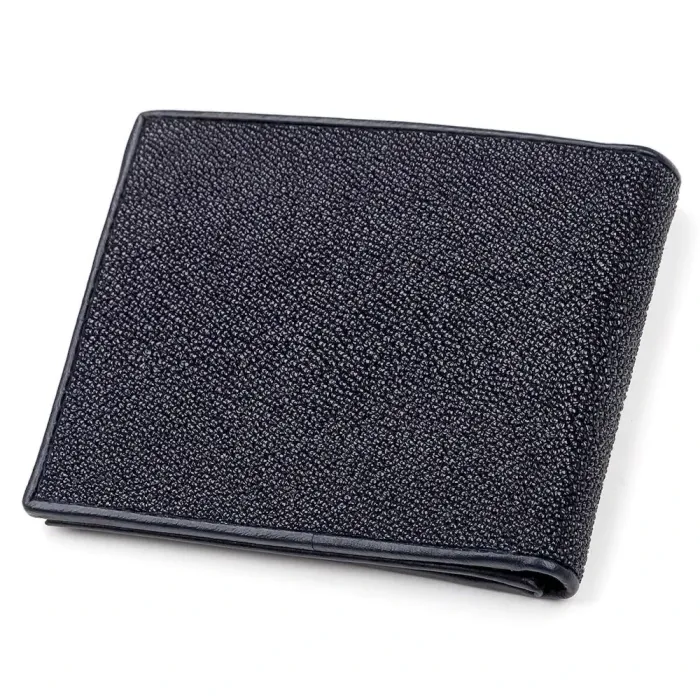 Портмоне чоловіче STINGRAY LEATHER 18064 із натуральної шкіри морського скату Синє