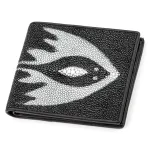 Портмоне чоловіче STINGRAY LEATHER 18065 із натуральної шкіри морського ската Чорне