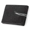 Портмоне чоловіче STINGRAY LEATHER 18065 із натуральної шкіри морського ската Чорне