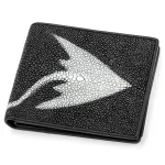 Портмоне чоловіче STINGRAY LEATHER 18067 із натуральної шкіри морського ската Чорне