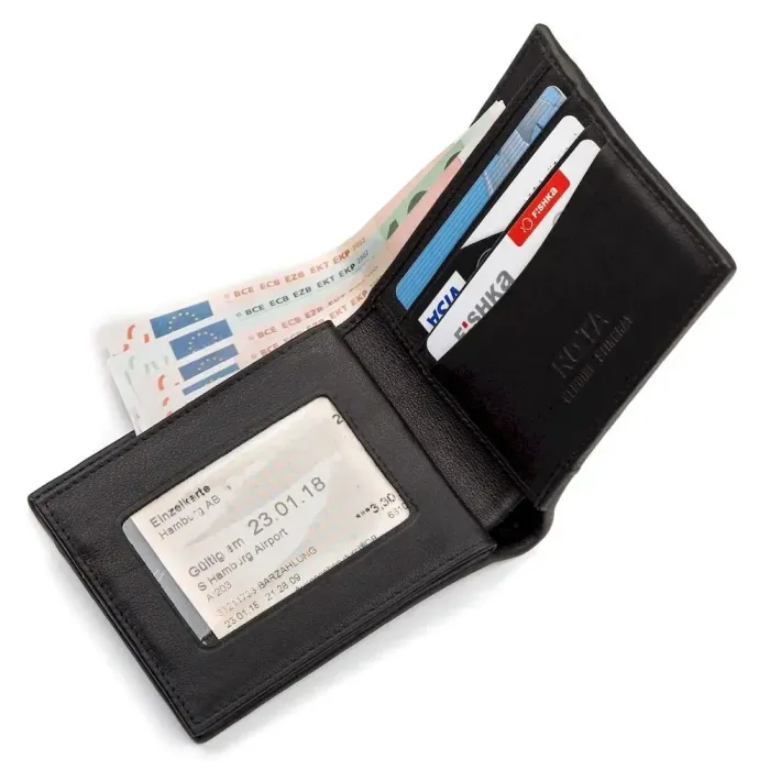 Портмоне STINGRAY LEATHER 18068 из натуральной кожи морского ската Черное