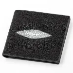 Портмоне чоловіче STINGRAY LEATHER 18071 із натуральної шкіри морського ската Чорне