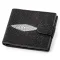 Портмоне чоловіче STINGRAY LEATHER 18073 із натуральної шкіри морського ската Чорне