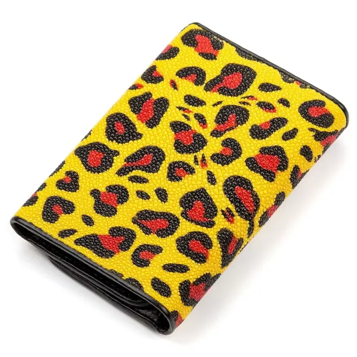 Гаманець жіночий STINGRAY LEATHER 18075 із натуральної шкіри морського ската Різнокольоровий