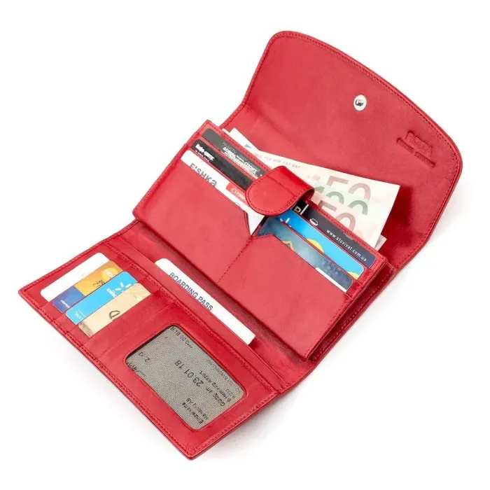 Гаманець жіночий STINGRAY LEATHER 18084 із натуральної шкіри морського ската Різнокольоровий