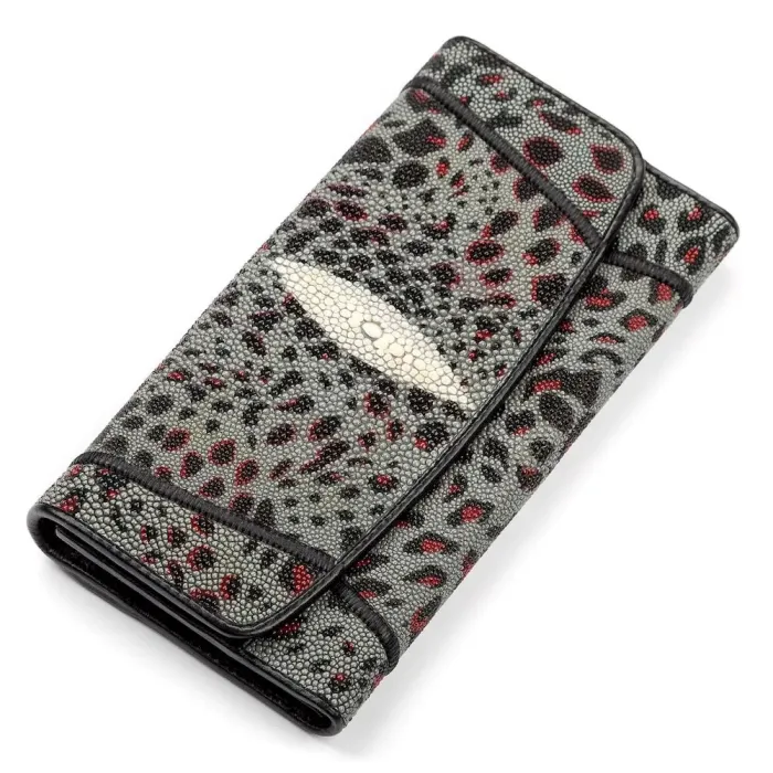 Гаманець жіночий STINGRAY LEATHER 18085 із натуральної шкіри морського ската Різнокольоровий