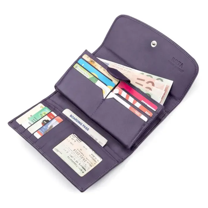 Гаманець жіночий STINGRAY LEATHER 18090 із натуральної шкіри морського ската Фіолетовий