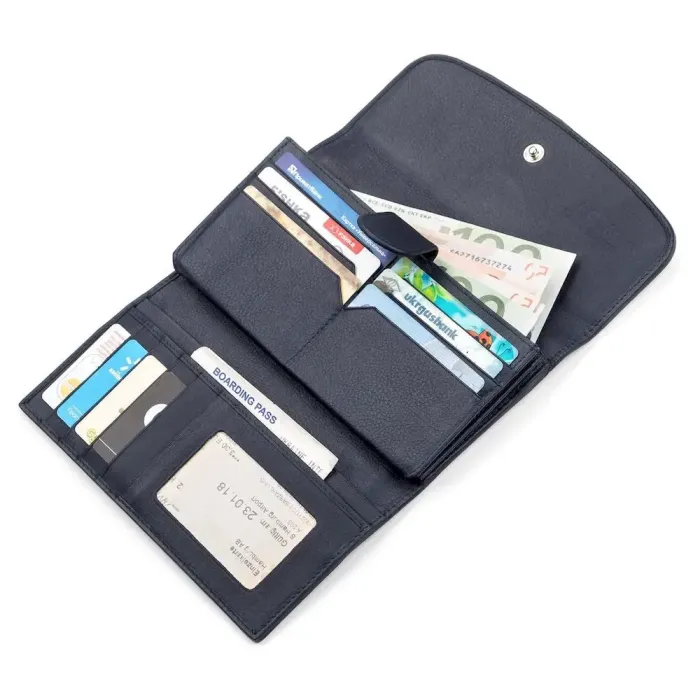 Гаманець жіночий STINGRAY LEATHER 18091 із натуральної шкіри морського скату Синій