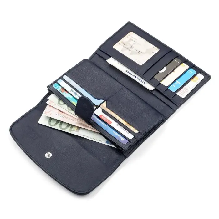 Гаманець жіночий STINGRAY LEATHER 18091 із натуральної шкіри морського скату Синій