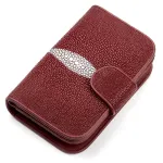 Гаманець жіночий STINGRAY LEATHER 18092 із натуральної шкіри морського ската Бордовий