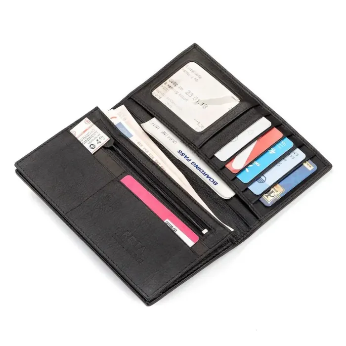 Портмоне STINGRAY LEATHER 18093 із натуральної шкіри морського ската Чорне