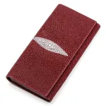 Гаманець жіночий STINGRAY LEATHER 18097 із натуральної шкіри морського ската Бордовий