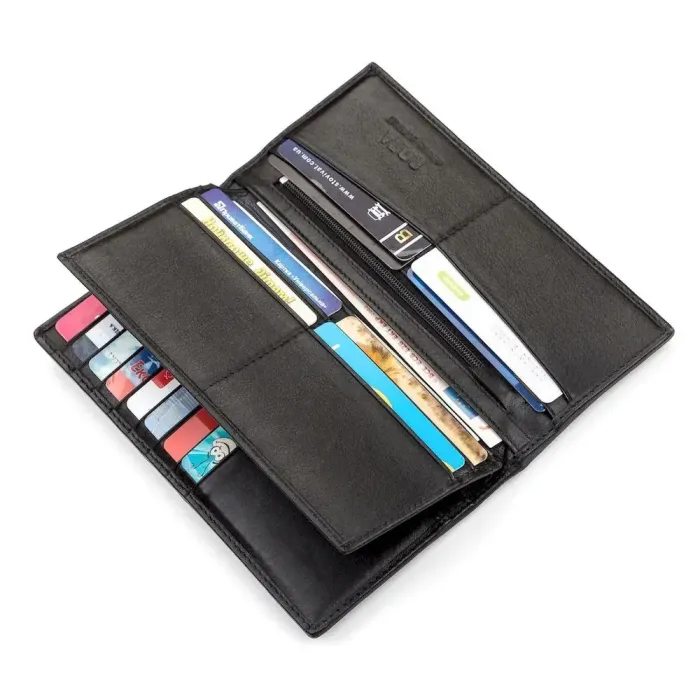 Гаманець STINGRAY LEATHER 18104 із натуральної шкіри морського ската Чорний