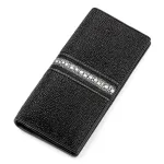Гаманець STINGRAY LEATHER 18104 із натуральної шкіри морського ската Чорний