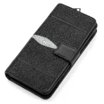 Гаманець клатч STINGRAY LEATHER 18106 із натуральної шкіри морського ската Чорний