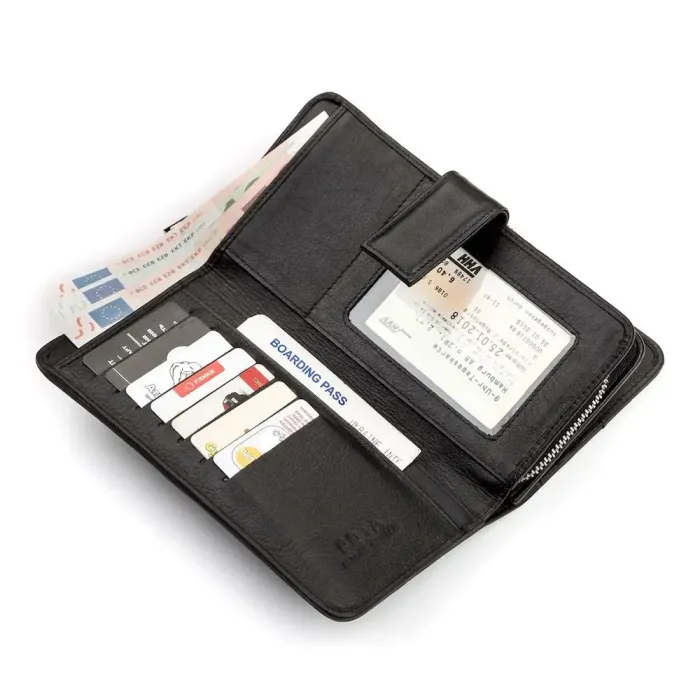 Гаманець клатч STINGRAY LEATHER 18107 із натуральної шкіри морського ската Чорний