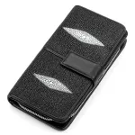 Гаманець клатч STINGRAY LEATHER 18107 із натуральної шкіри морського ската Чорний