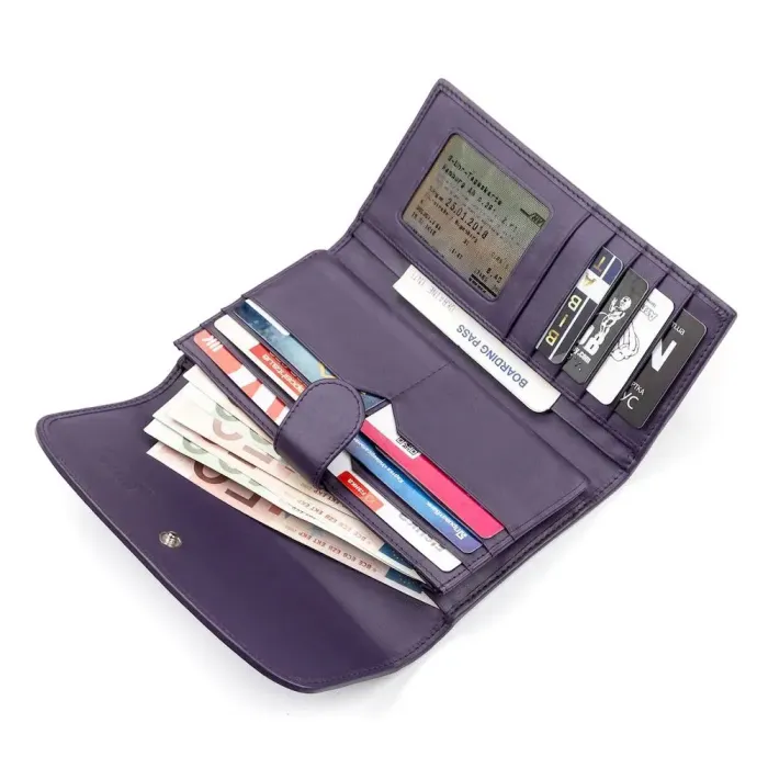 Гаманець жіночий STINGRAY LEATHER 18109 із натуральної шкіри морського ската Різнокольоровий