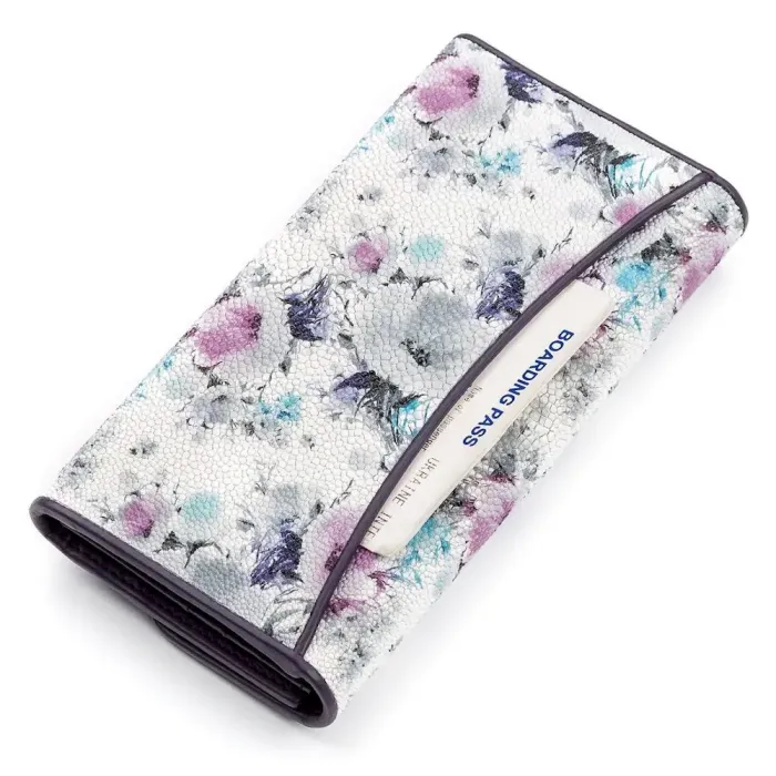 Гаманець жіночий STINGRAY LEATHER 18109 із натуральної шкіри морського ската Різнокольоровий