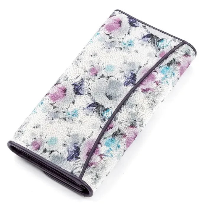 Гаманець жіночий STINGRAY LEATHER 18109 із натуральної шкіри морського ската Різнокольоровий