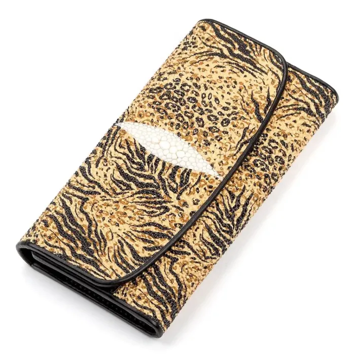 Гаманець жіночий STINGRAY LEATHER 18111 із натуральної шкіри морського ската Різнокольоровий