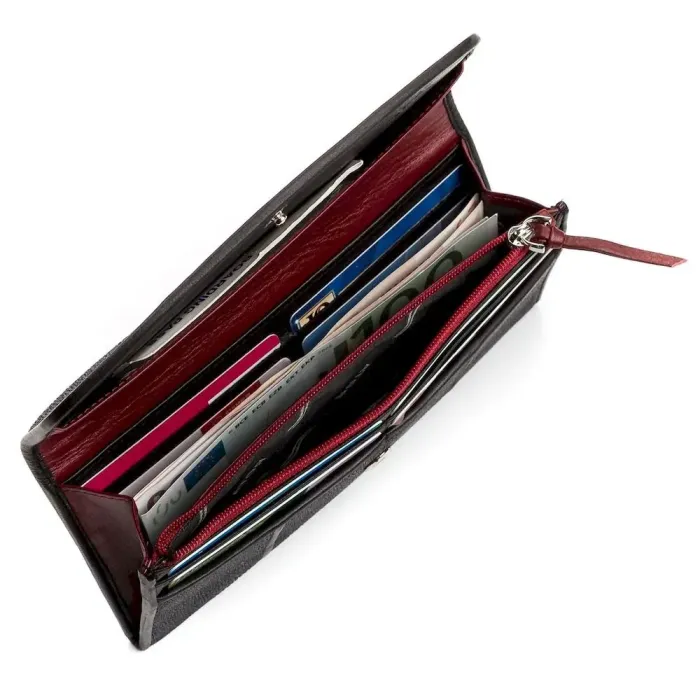 Гаманець жіночий STINGRAY LEATHER 18112 із натуральної шкіри морського ската Чорний