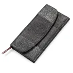 Гаманець жіночий STINGRAY LEATHER 18113 із натуральної шкіри морського ската Чорний