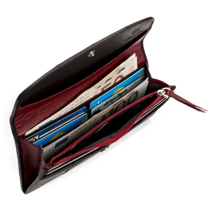 Гаманець жіночий STINGRAY LEATHER 18113 із натуральної шкіри морського ската Чорний