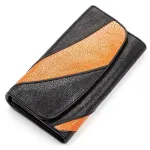 Гаманець жіночий STINGRAY LEATHER 18118 із натуральної шкіри морського ската Чорний