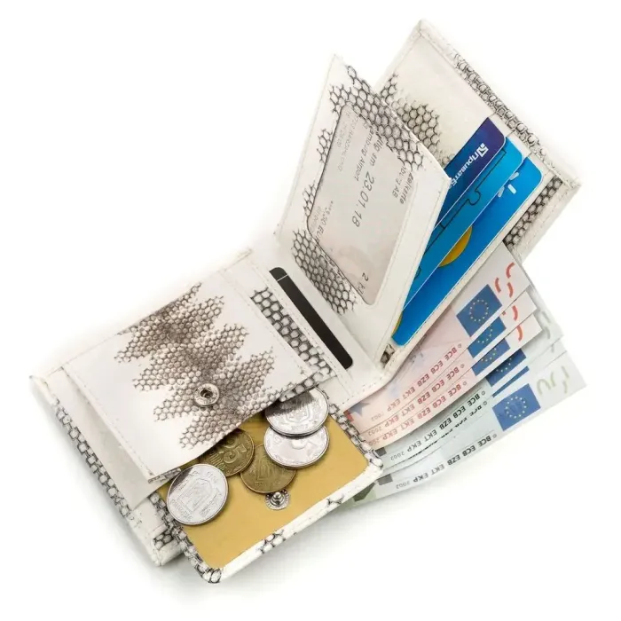 Гаманець SEA SNAKE LEATHER 18143 із натуральної шкіри морської змії Білий