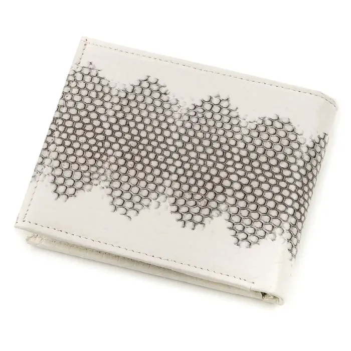 Гаманець SEA SNAKE LEATHER 18143 із натуральної шкіри морської змії Білий